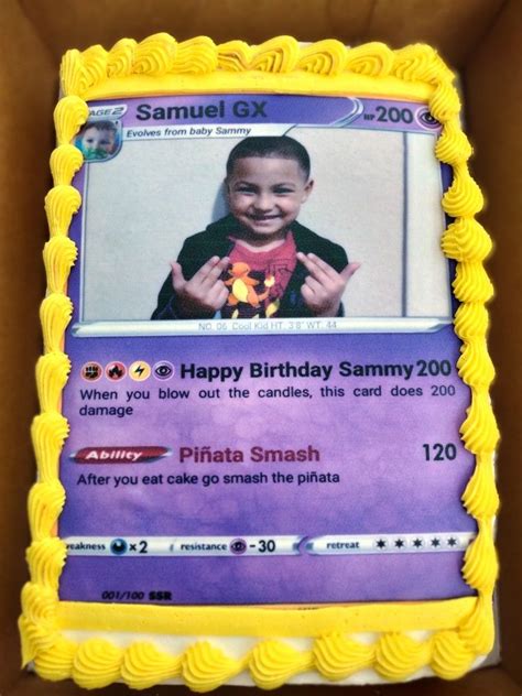 Pokemon Card Cake Artofit