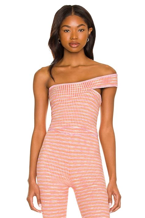 Lovers And Friends Mara Knit Top In Pink Spacedye Revolve