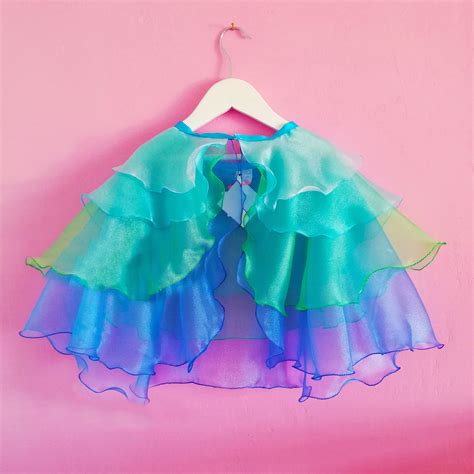 Mermaid Cape Mermaid Costume Mermaid Party Blue Bird Etsy Uk