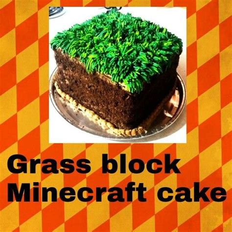 Mincraft grass block cake | Cake, Minecraft cake, Desserts