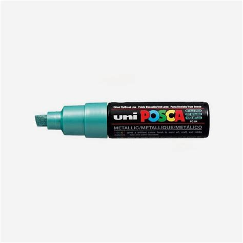 METALLIC GREEN POSCA PAINT MARKER 8mm Wide Chisel Tip POSCA PENS For