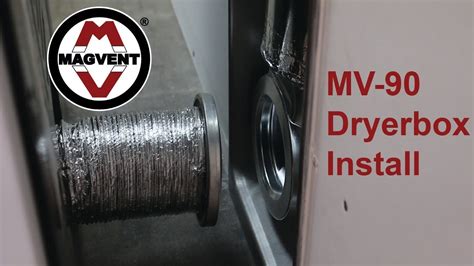 Magvent MV 90 Dryer Vent In Dryerbox Installation YouTube