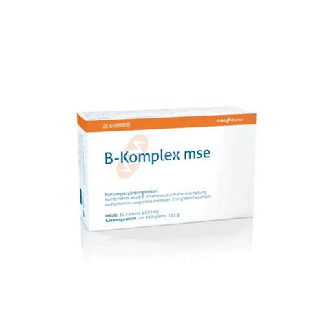 Dr Enzmann B Komplex Mse Vitamin B Complex 30 Capsules Low Price