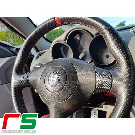 Adh Sifs Alfa Romeo Gt Sticker Volant Vinyle Effet Carbone