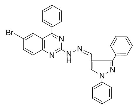 N 6 BR 4 PH QUINAZOLIN 2 YL N 1 3 DIPHENYL PYRAZOL 4 YLMETHYLENE