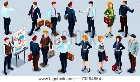 Isometric People Vector Photo Free Trial Bigstock