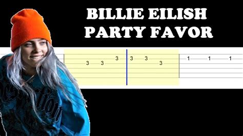 Billie Eilish Party Favor Easy Guitar Tabs Tutorial YouTube