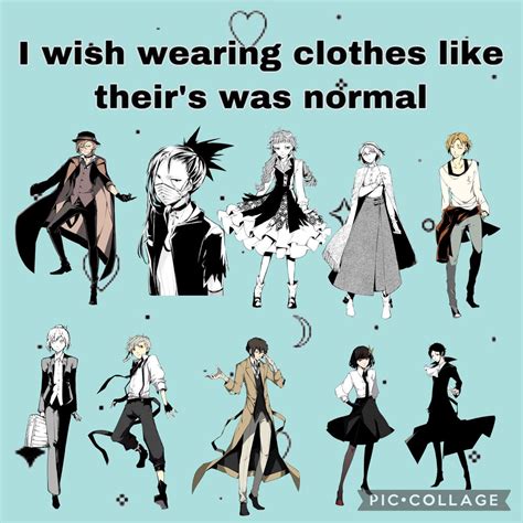 Bsd Characters Have The Best Fashion Sense Stray Dogs Anime Bungou