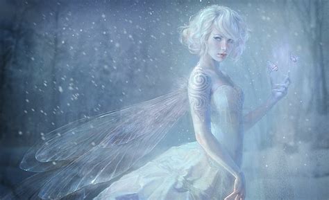 Hd Wallpaper Fantasy Art Fairies Tattoo Butterfly White Hair Women