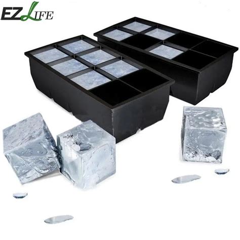 Aliexpress.com : Buy Big Size Ice Cube Mold Silicone Square Ice Cube ...