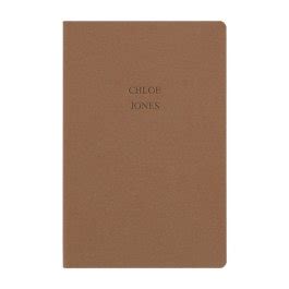 Personalised Embossed Recycled Leather Notebook