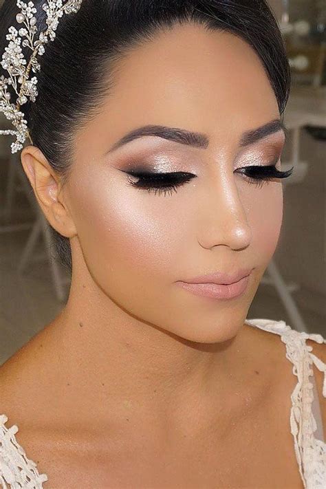 36 Bright Wedding Makeup Ideas For Brunettes 2874784 Weddbook