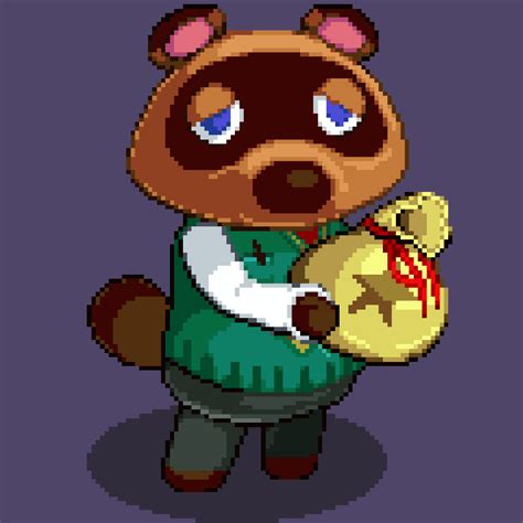 Tom Nook Pixel Art Animalcrossing