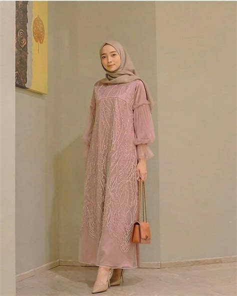 Inspirasi Top Model Baju Gamis Brokat Inspirasi Terkini