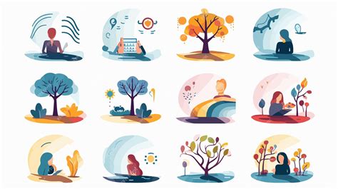 Psychology And Mental Health Vector Conceptual Illustration Premium