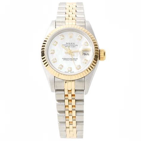 Ladies Rolex Datejust Two Tone Diamond Dial | New York Jewelers Chicago