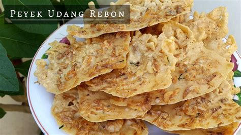 Resep Peyek Udang Rebon Youtube