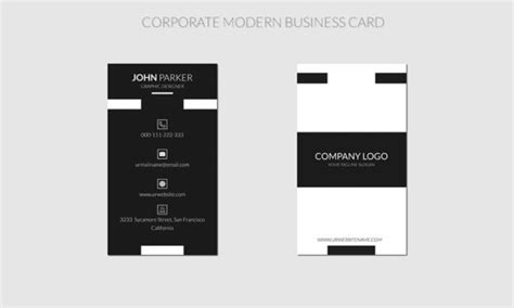 Modern Clean Corporate Business Card Afbeelding Door Creative Shop · Creative Fabrica