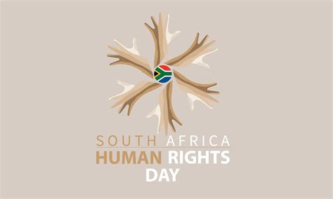 South Africa Human Rights Day March For Greeting Card Poster