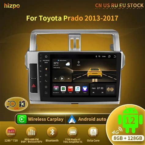 Hizpo Ai Voice Car Radio Android Auto Multimedia For Toyota Land