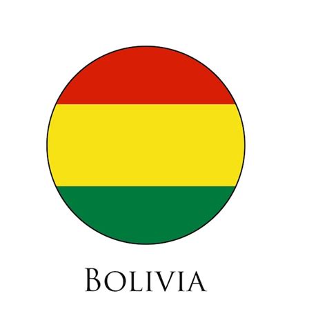 Premium Vector Circle Flags Of Bolivia Flag Icon