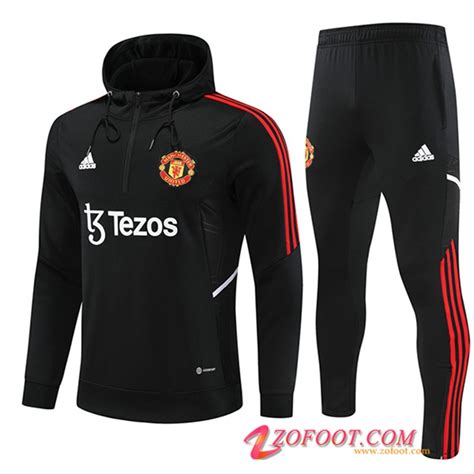 Gagner Des Ensemble Veste A Capuche Coupe Vent Manchester United Noir