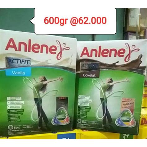 Jual ANLENE RASA COKLAT GOLD DAN ACTIFIT 650gr Shopee Indonesia