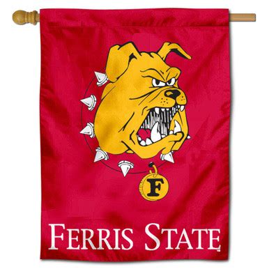 Ferris State University Bulldogs House Flag - State Street Products