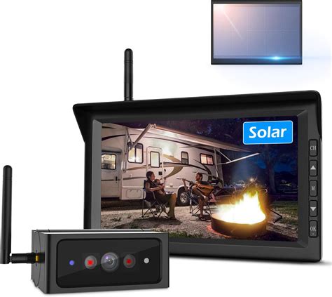 Amazon Solar Wireless Backup Camera With 7 Monitor System 1080P