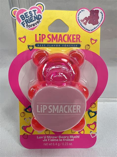 Lip Smacker Best Friend Forever Lip Balm Luv U Straw Berry Much Bear