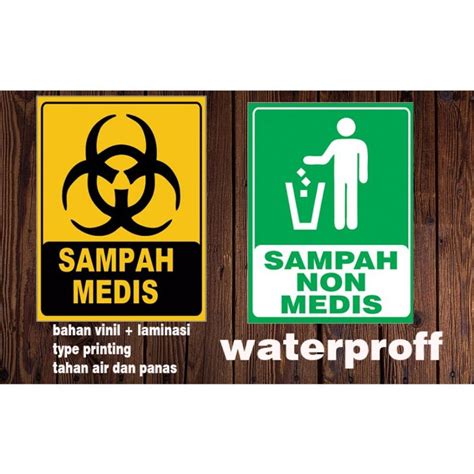 Jual Stiker Sampah Medis Dan Non Medis Shopee Indonesia