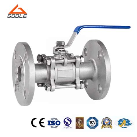 3PC 1000wog Flanged Floating Ball Valve China 3 PCS Ball Valve And