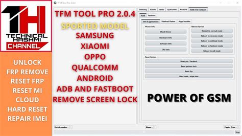 Tfm Toll Pro Full Tool For Mtk And Multibrand Tools Repair Imei