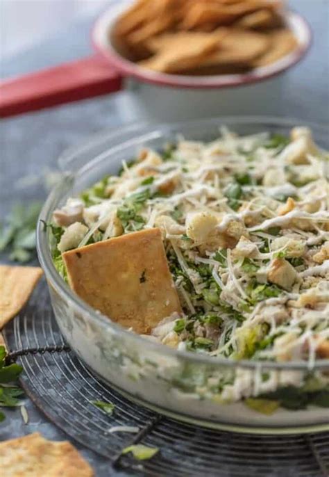 Chopped Chicken Caesar Salad Dip Recipe The Cookie Rookie®