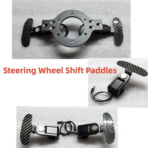 Carbon Fiber Magnetic Paddles Racing Simulation Steering Wheel Shift Paddles For Logitech 923