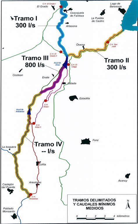 CENTRAL GRADO 3 MAPA DE TAMOS DEL CINCA CON EL CAUDAL MEDIO ACUTAL MEDIDO