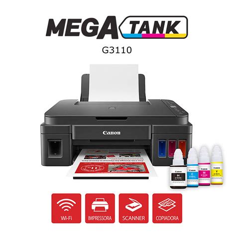 Multifuncional Canon Mega Tank G3110 Wi Fi Tanque De Tinta Mundoware