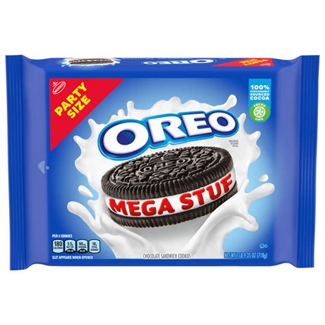 Save On Oreo Mega Stuf Chocolate Sandwich Cookies Party Size Order