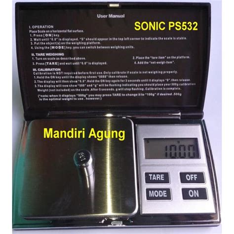 Jual TIMBANGAN EMAS SONIC PS 532 Kap 200 Gram 0 01 Gram Jakarta