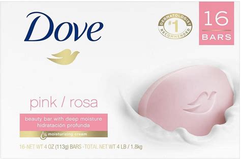 Dove Beauty Cream Bar Soaps Pink Rosa 135g 4 76oz X