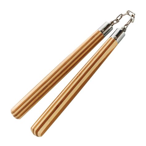 ROUND BAMBOO BALL-BEARING NUNCHAKU