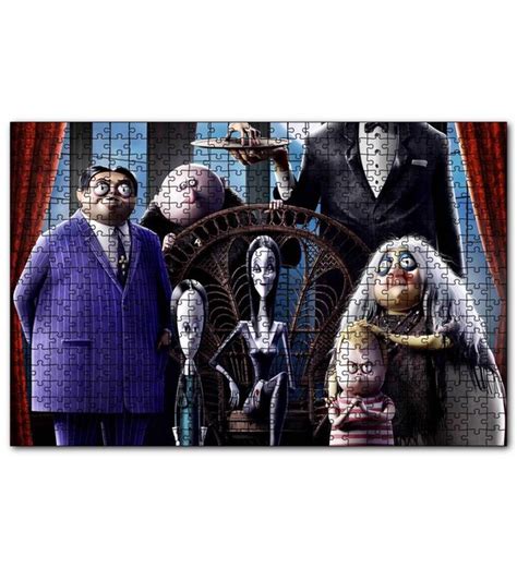 Cakapuzzle Addams Ailesi Yeni Film Görseli Puzzle Yapboz MDF Ahşap