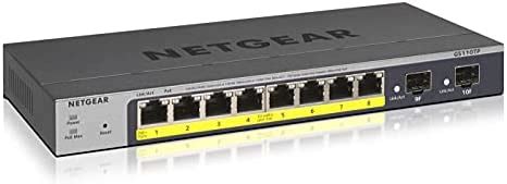 Netgear GS110TP Switch De Red Gigabit Ethernet PoE Smart Pro Con 8