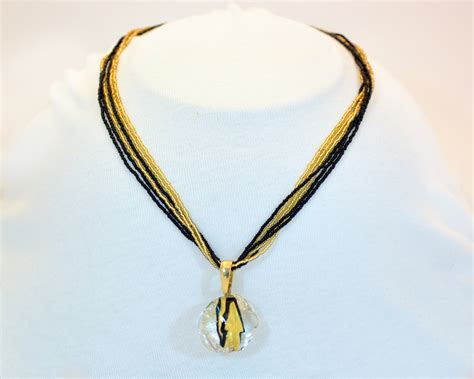 Murano Glass Nocciola Pendant Murano Glass Jewelry Murano Glass