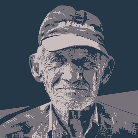 Portrait Illustration Of An Old Man PixaHive