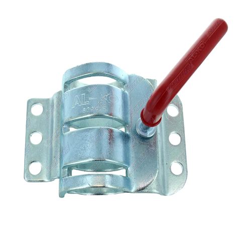 Trailer Jockey Wheel Double Clamp Bracket Al Ko Removable 6 Hole Bolt