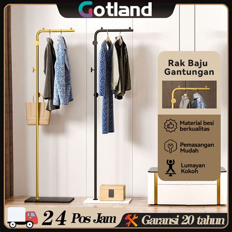 Jual Gantungan Baju Aesthetic Tempat Gantungan Tas Topi Multifungsi Rak