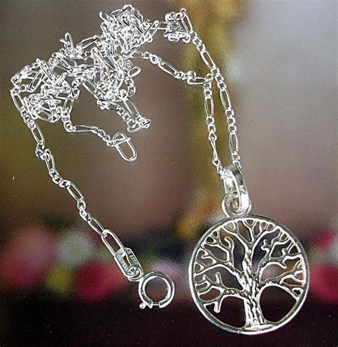 Cadena Y Dije De Arbol De La Vida Siencia Biologia Plata Ley