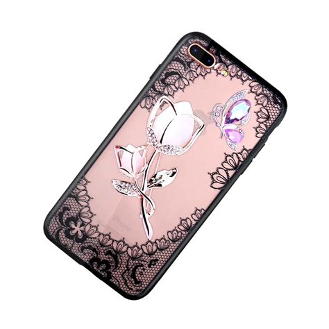 3D Lace Flower Floral Phone Case For OPPO R9 R9S PLUS R11 R11s Plus