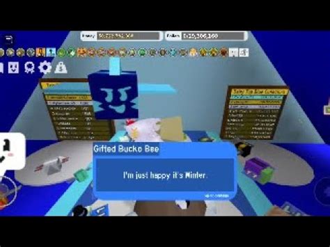 Giving Gifted Bucko Bee A Present Bee Swarm Simulator Roblox YouTube